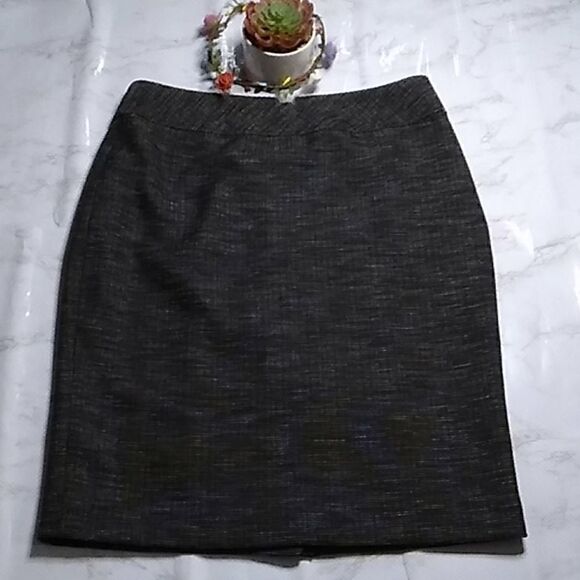 JONES STUDIO Skirt black with white midi - Picture 1 of 8